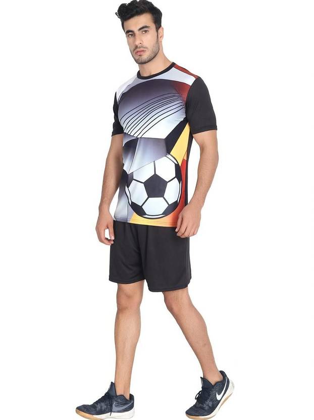Sweet Desires Printed Men Round Neck Black T-Shirt