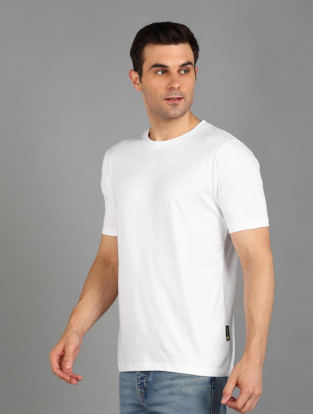 KAEZRI Men Black Cotton T-Shirt - Image 5