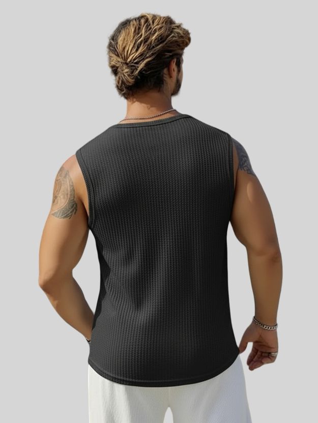 Fashion And Youth Men Black Cotton Blend T-Shirt - Image 2