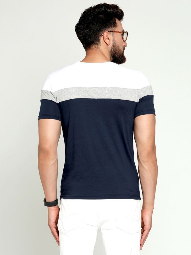 Flipkart SmartBuy Striped Multicolor T-Shirt - Image 4