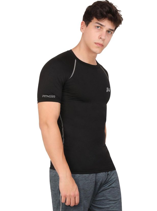 HouseOfCommon Men Black Nylon T-Shirt - Image 6