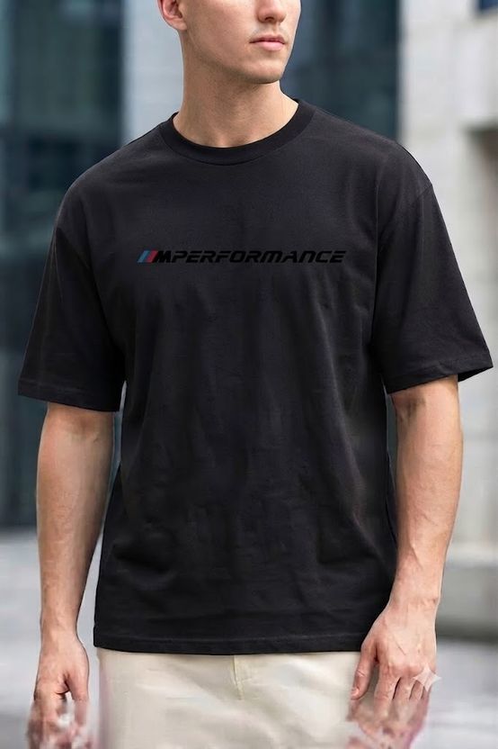 GINNI Men Black Typography Cotton T-Shirt - Image 3