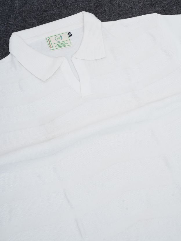 MITHOODI Men White Organic Cotton T-Shirt - Image 2