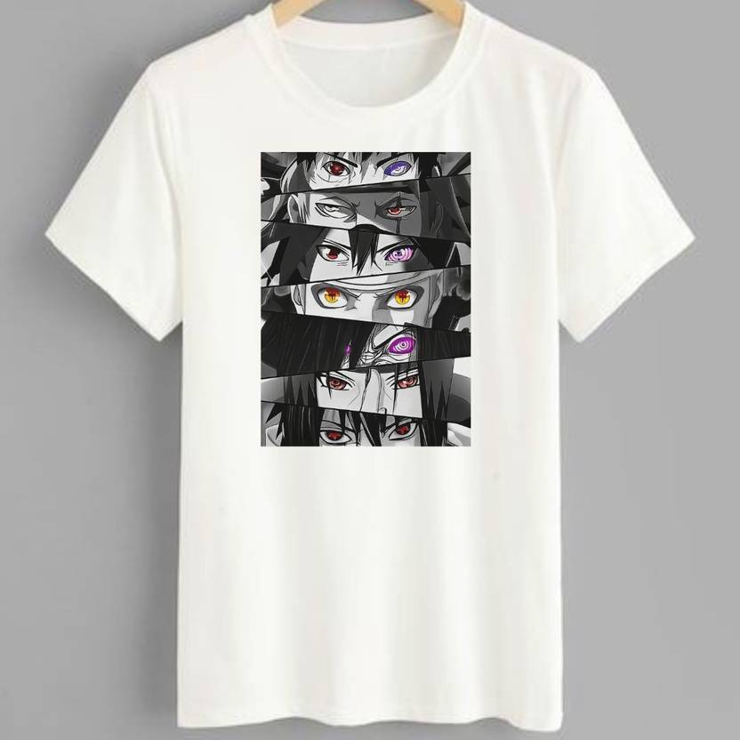 HMC ENTERPRISE Men Printed Round Neck Polyester White T-Shirt