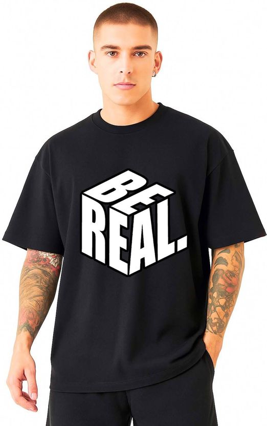 Zooper Tees Men Black Cotton T-Shirt - Image 1