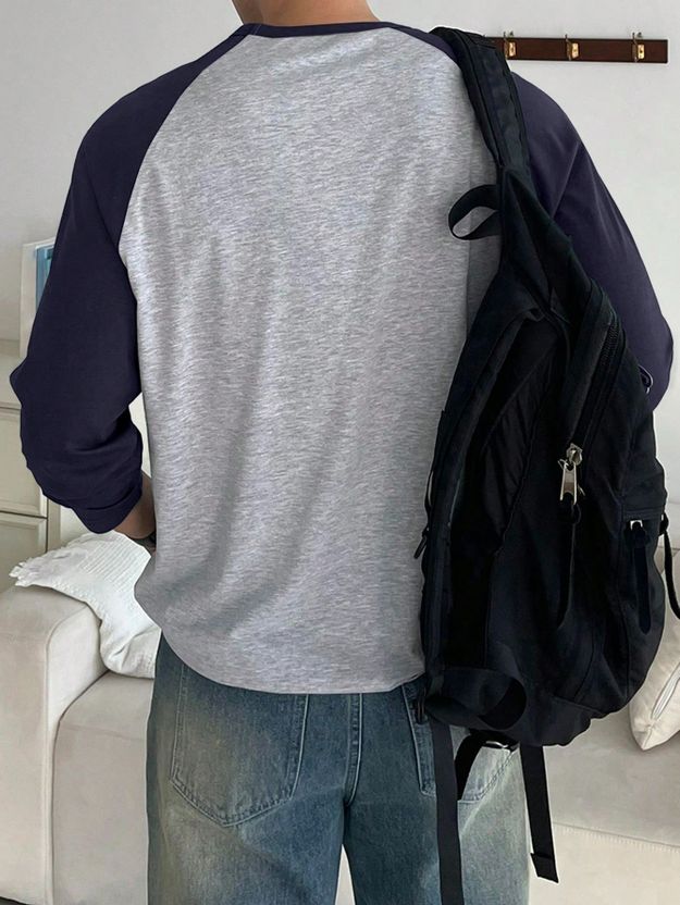 The Modern Soul Men Blue Round Neck T-Shirt - Image 3