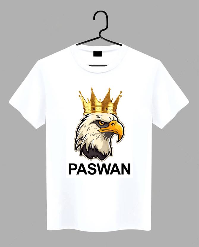 geetaffashion Printed Men Round Neck White T-Shirt