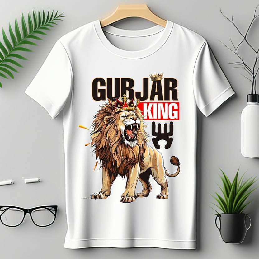 StreetWear Fashion Printed Men Round Neck White T-Shirt
