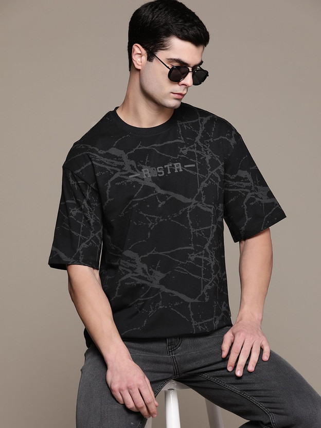 Roadster Printed Round Neck T-Shirt