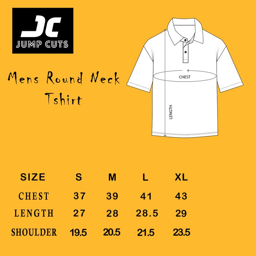 Jump Cuts Men Printed Polo Neck Cotton Blend White T-Shirt - Image 5