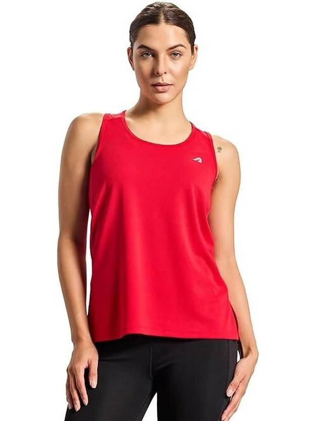 BOLDFIT Solid Women Scoop Neck Red T-Shirt