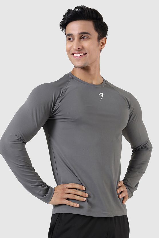FuaarK Men Grey Crew Neck T-Shirt - Image 3