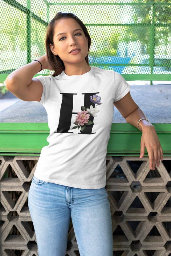 Rareleaf Typography Women Round Neck White T-Shirt