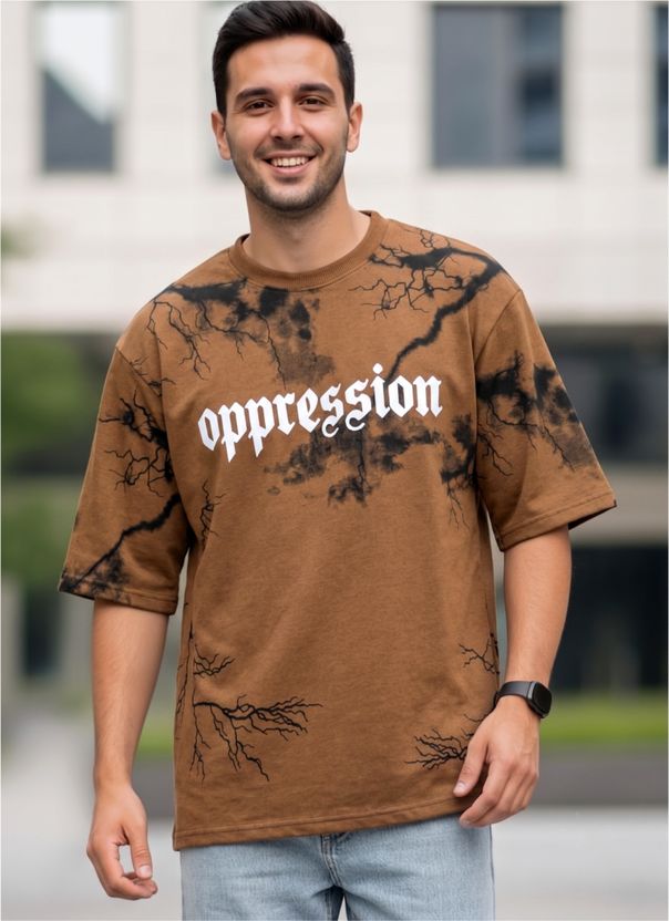 LOOKSEA Men Dark Green Cotton Blend T-Shirt - Image 6