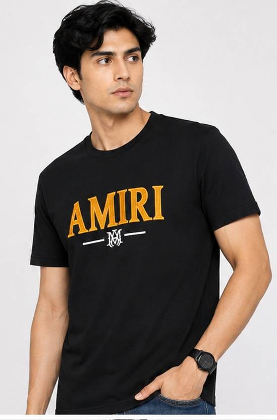 maithili trading company Graphic Print, Printed Men Cowl Neck Reversible Black T-Shirt