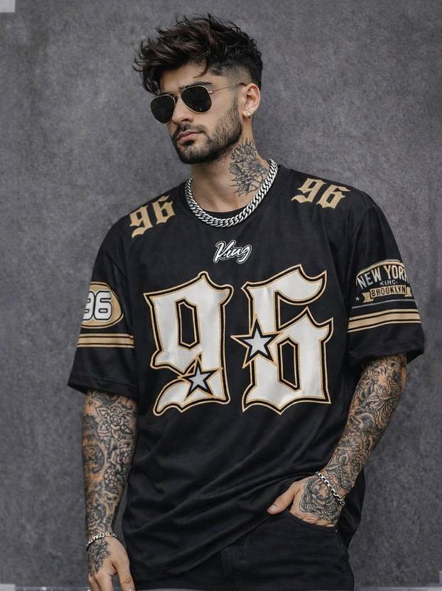 Force Printed Men Round Neck Black T-Shirt
