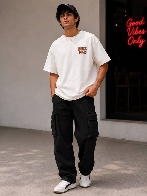 Mexmy 3-Pack Men Black Polycotton T-Shirts Pack of 3 - Image 8