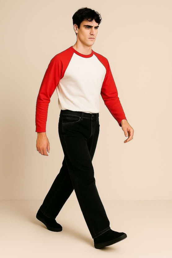 EraandEdge Men White Cotton Blend T-Shirt - Image 2