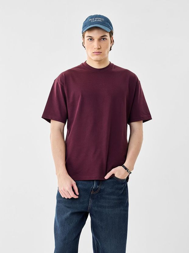 Snitch Men White Cotton Polo Neck T-Shirt - Image 5