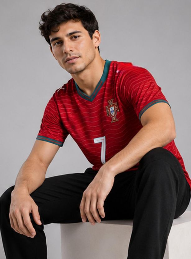 yclothy Men Red Polyester T-Shirt - Image 4