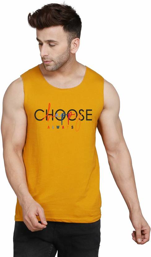 Cryptic Men Printed Round Neck Cotton Blend Blue T-Shirt