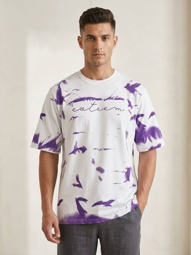 Vastraandco Printed Men Round Neck Multicolor T-Shirt