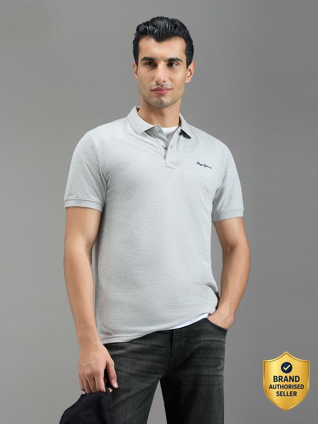 Pepe Jeans Men Red Polycotton Polo Neck T-Shirt - Image 9