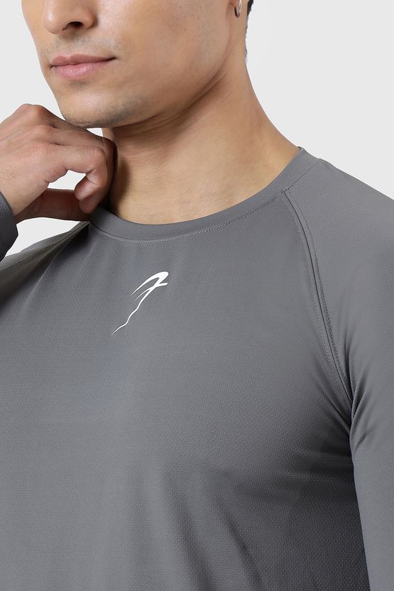 FuaarK Men Grey Crew Neck T-Shirt - Image 4