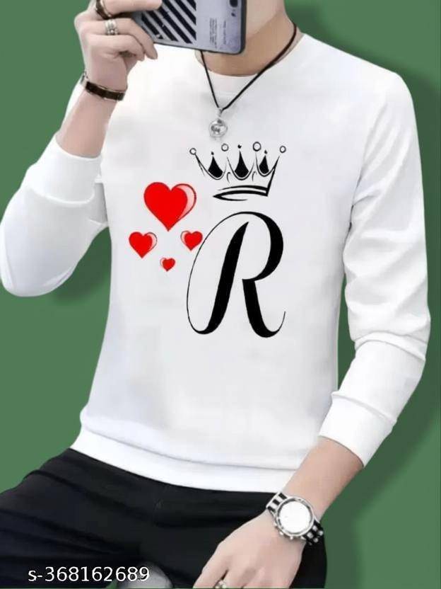 Shopaholic Men Printed, Typography Round Neck Polyester White T-Shirt