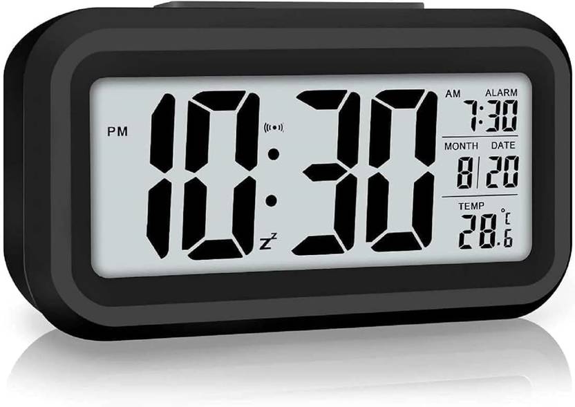 unicornzone Digital Black Clock