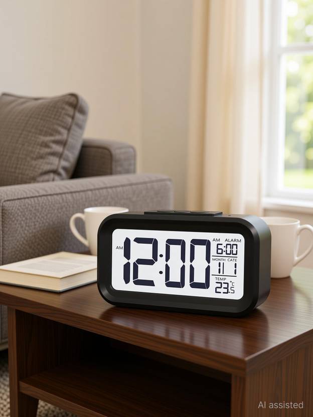Argussy Digital Black Alarm Clock