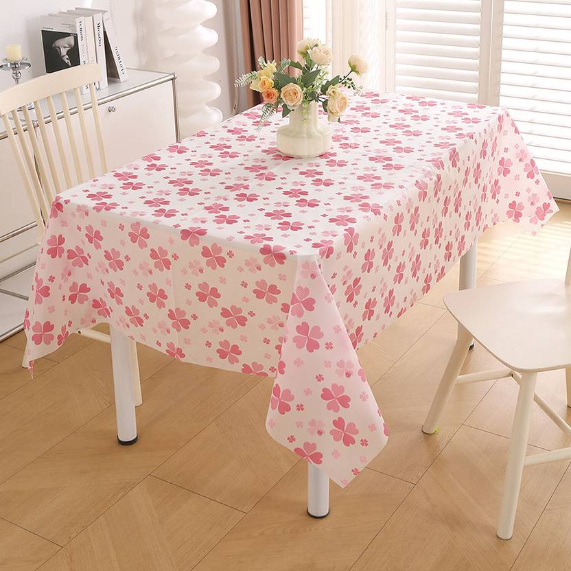HOKiPO PVC 4 Seater Floral Table Cover