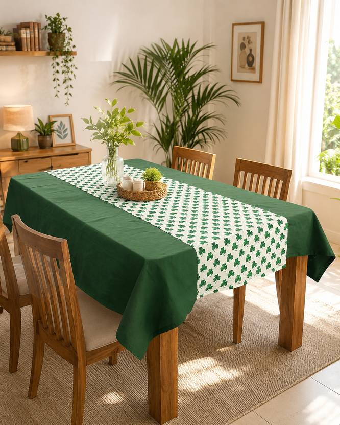 banana berry Cotton 4 Seater Floral Table Cover