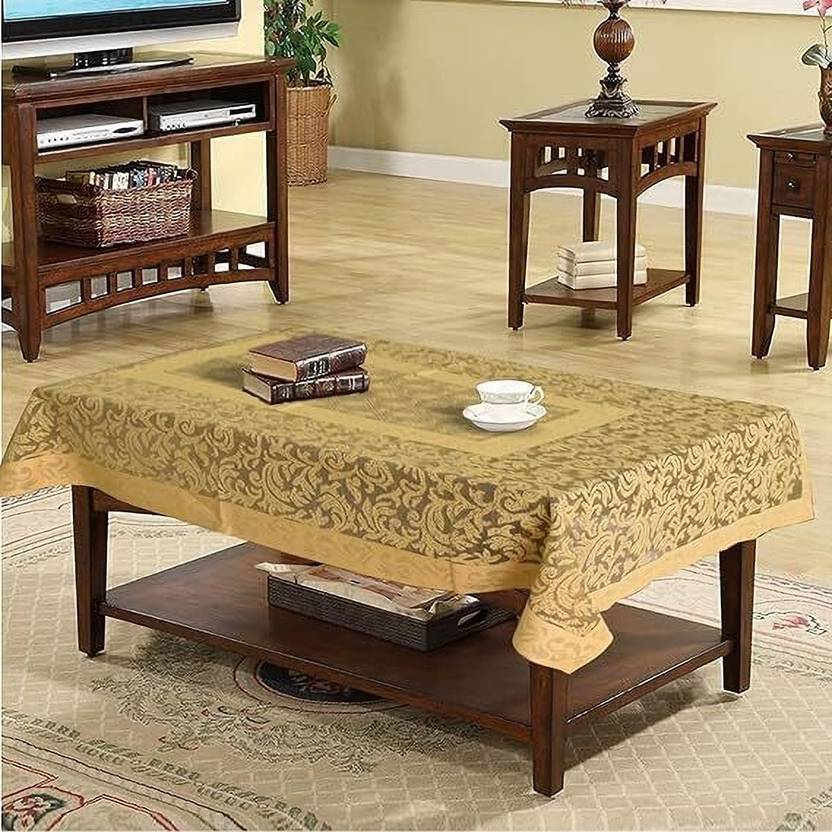 HOMESTIC Cotton 4 Seater Floral Table Cover
