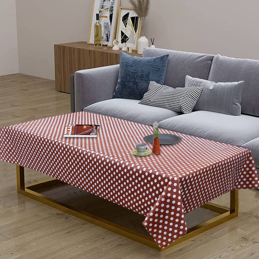 Dakshya Industries PVC 4 Seater Polka Table Cover
