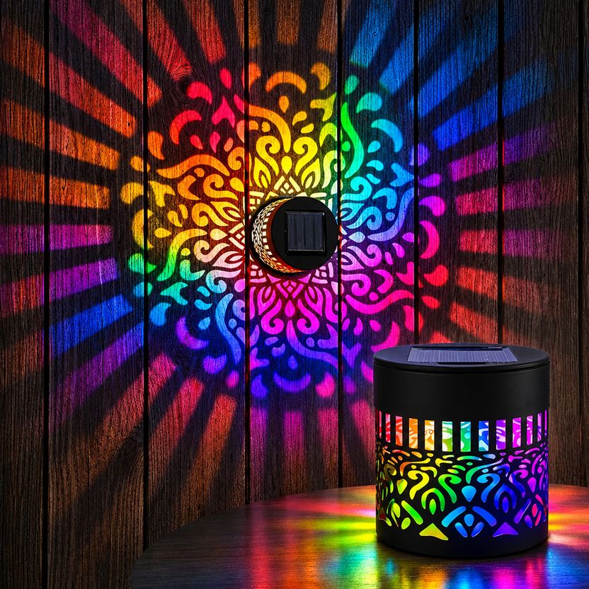 BBBIKINI Solar Powered Mandala Projector Light - Image 1