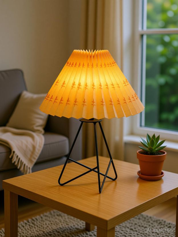 Glowhere Retro Wire Base Table Lamp, Off-White - Image 7