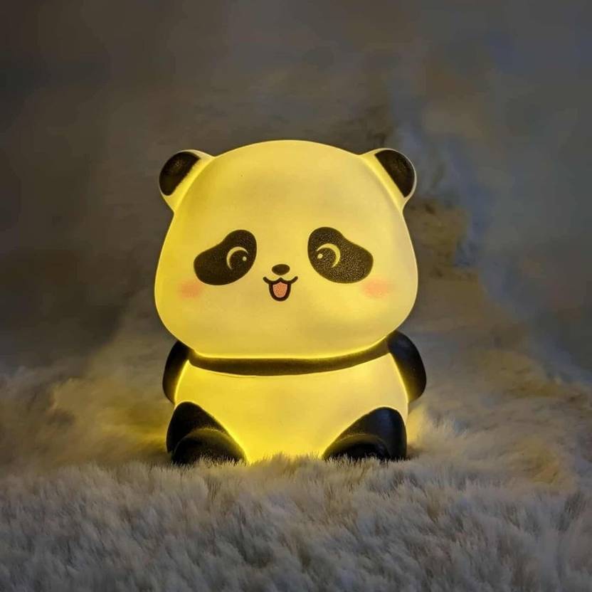 Bloombec Mini Panda Night Light – Yellow LED Decorative Lamp for Kids, Girls, Boys Night Lamp