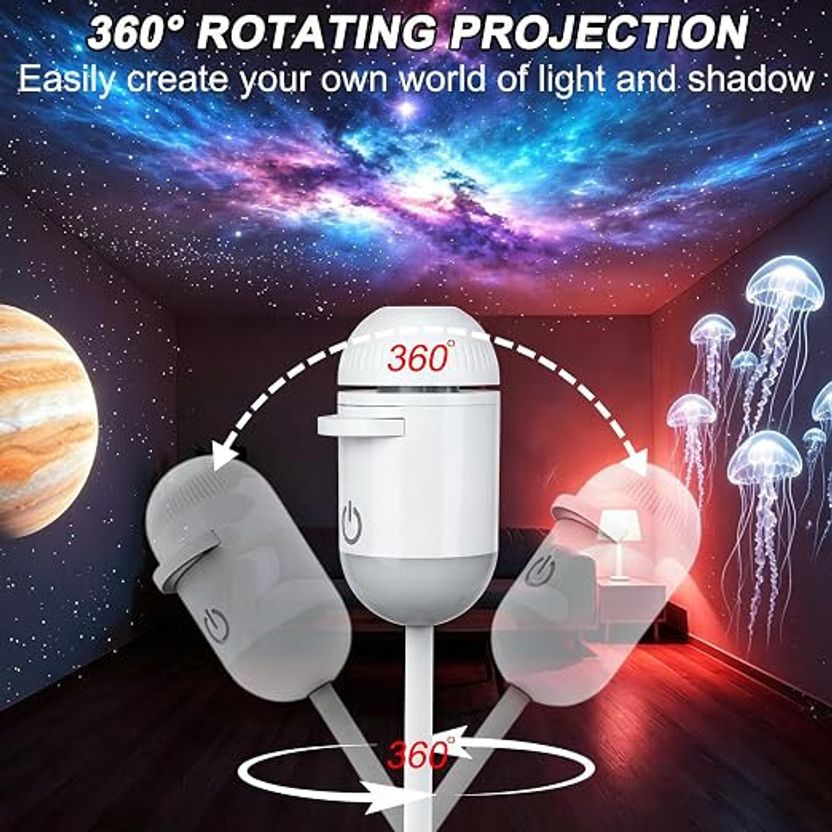 NITIMATTA Galaxy Star Projector Night Lamp - Image 2