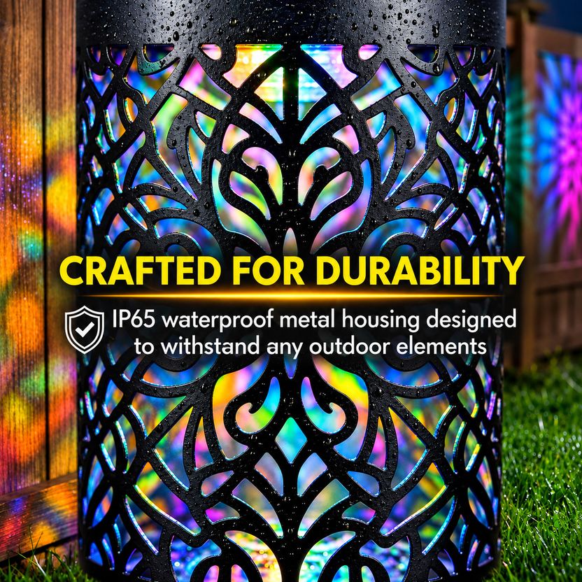 BBBIKINI Solar Powered Mandala Projector Light - Image 3