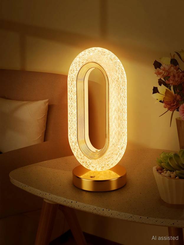 arkit Touch Control Crystal Table Desk Lamp,3-way Dimmable Light,USB Rechargeable Lamp Night Lamp