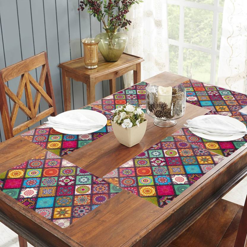 Flipkart SmartBuy Rectangular Pack of 6 Table Placemat Buy Flipkart