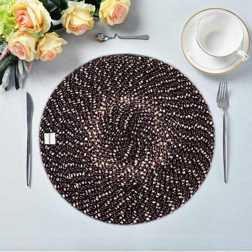 HOMESTIC Round Pack of 1 Table Placemat