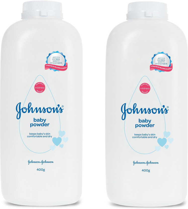 JOHNSON'S Baby Powder 400gm X 2 = 800gm ( Keeps Baby's Skin
