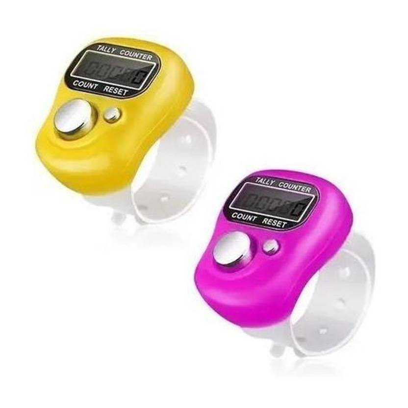 Adhvik Radhe Radhey Name Jaap Finger Ring Counter Chanting Machine Mantar Jaap Digital Tally Counter