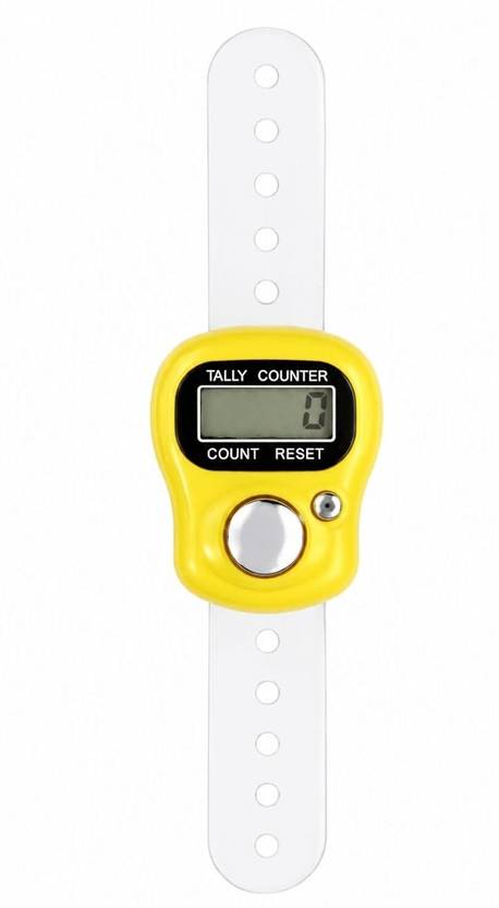 Bhavya Portable Digital Tally Counter Ring | Electronic Finger Clicker for Prayer Digital Tally Counter