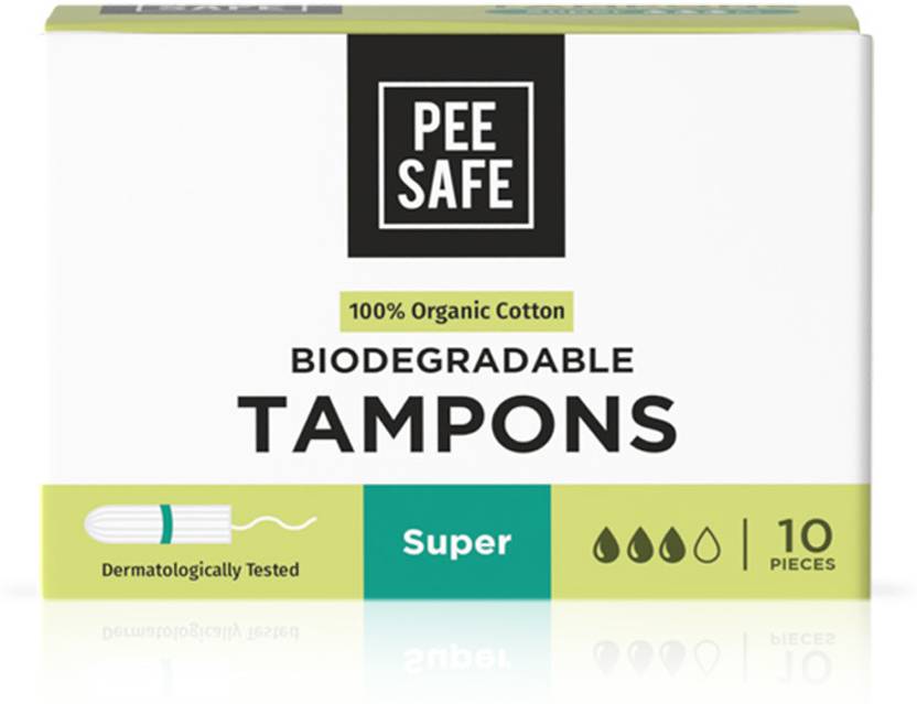 Pee Safe 100 Organic Tampon Super 10N for Heavy Flow Tampons Buy