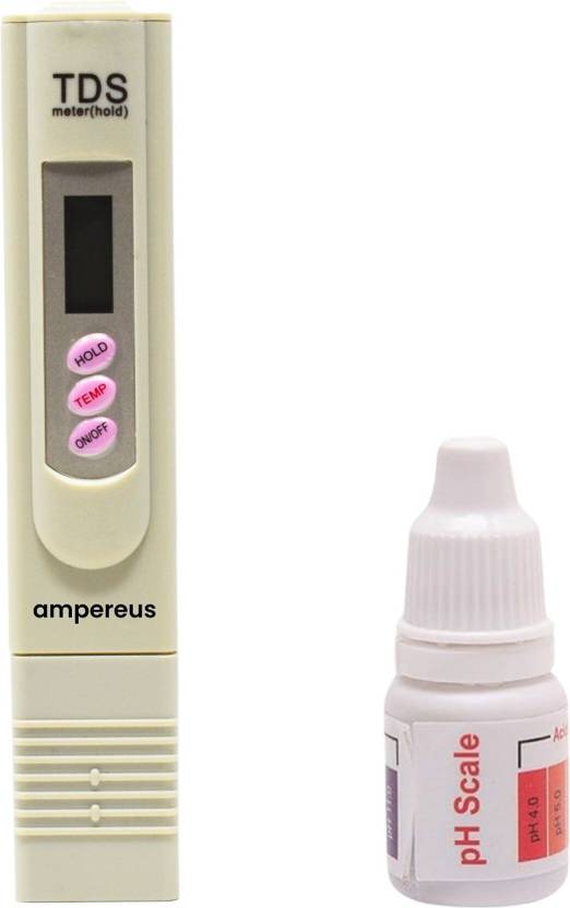 AMPEREUS TDS Meter, Water TDS Meter, Water Testing Meter with pH Bottle Digital TDS Meter