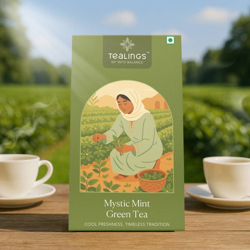 tealings Mystic Mint Green_25 Tea Bags Green Tea Pouch