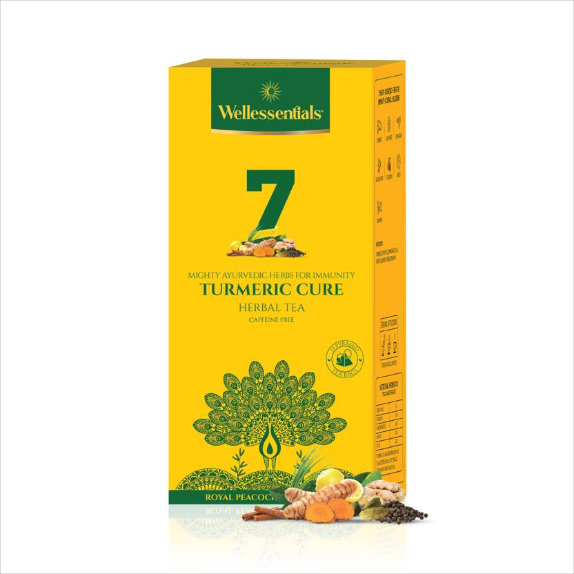 Wellessentials Turmeric Cure Herbal Tea Box Price in India Buy
